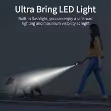 5M Automatic Retractable Dog Leash with Led Flashlight