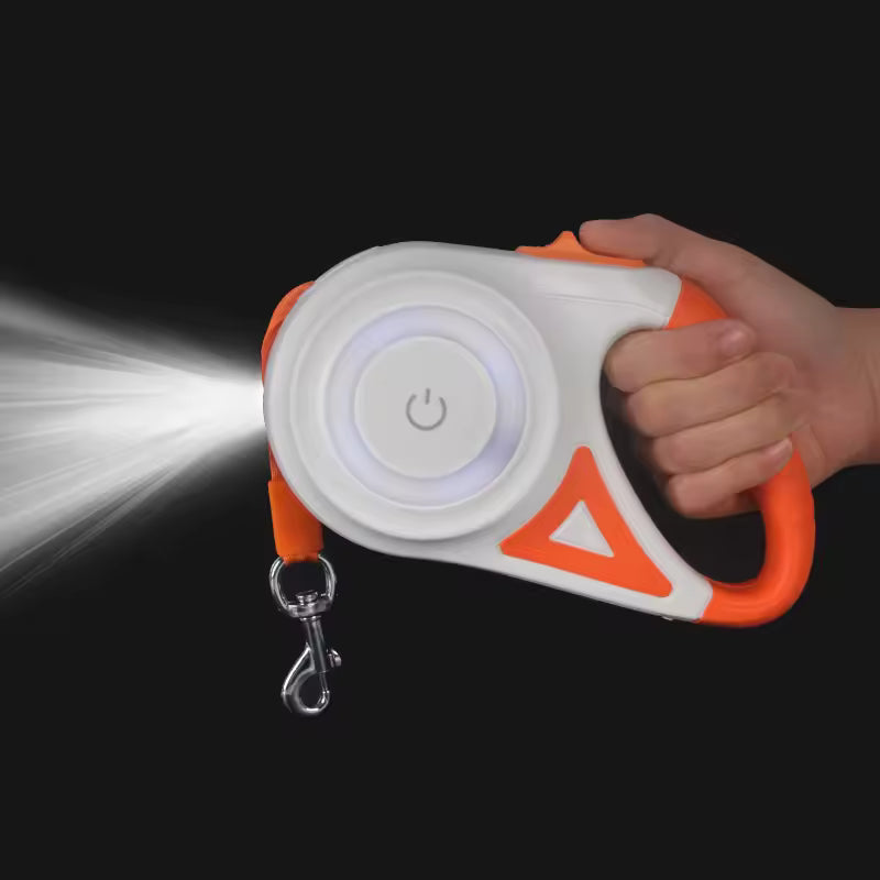 5M Automatic Retractable Dog Leash with Led Flashlight