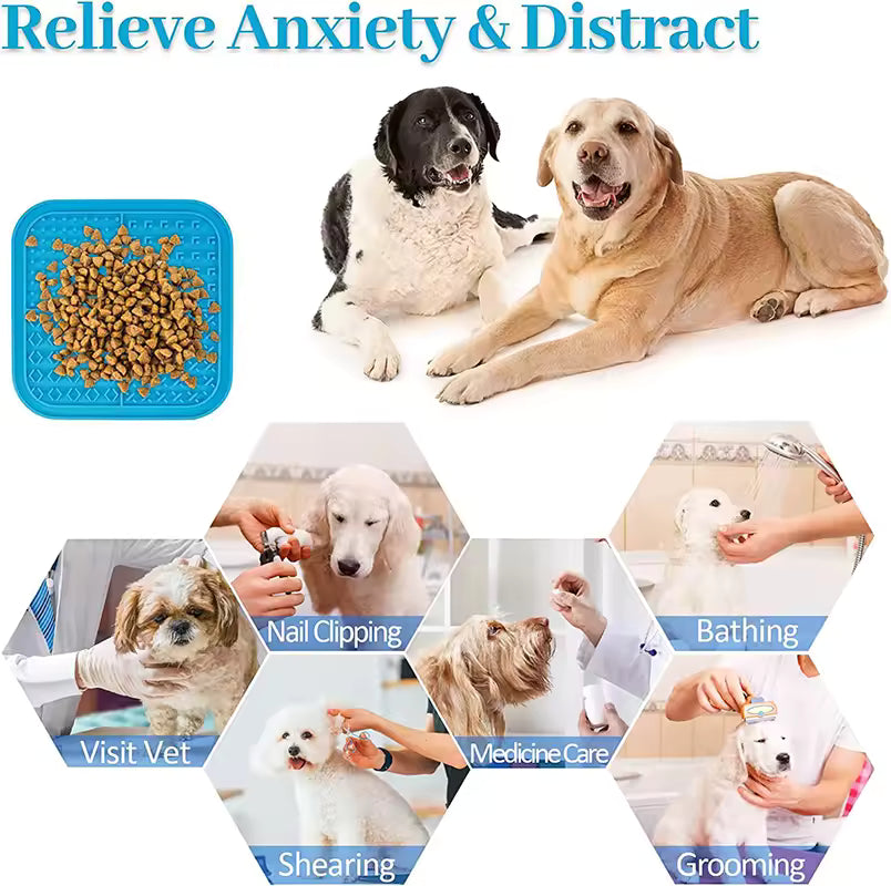 Licking Mat Slow Feeder for Dogs and Cats